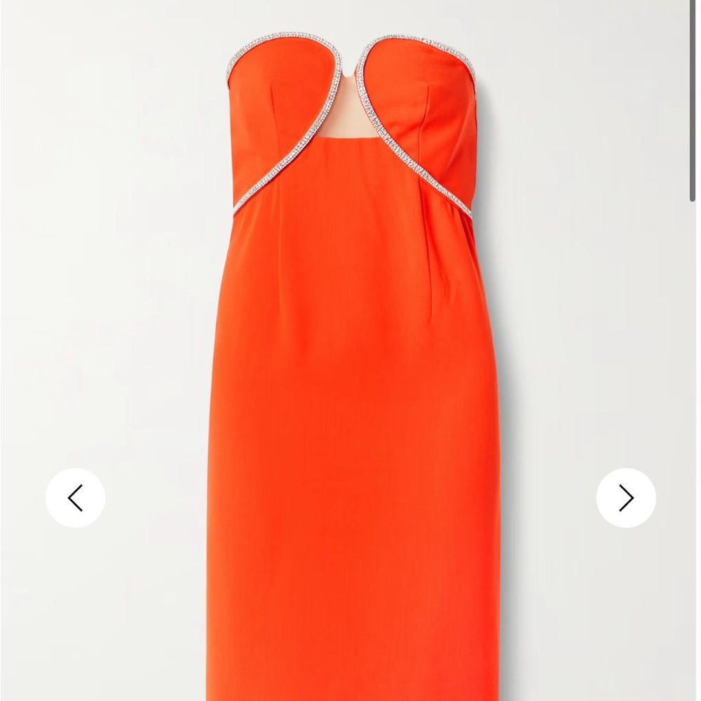 Sleeveless Crepe Midi Formal Dress